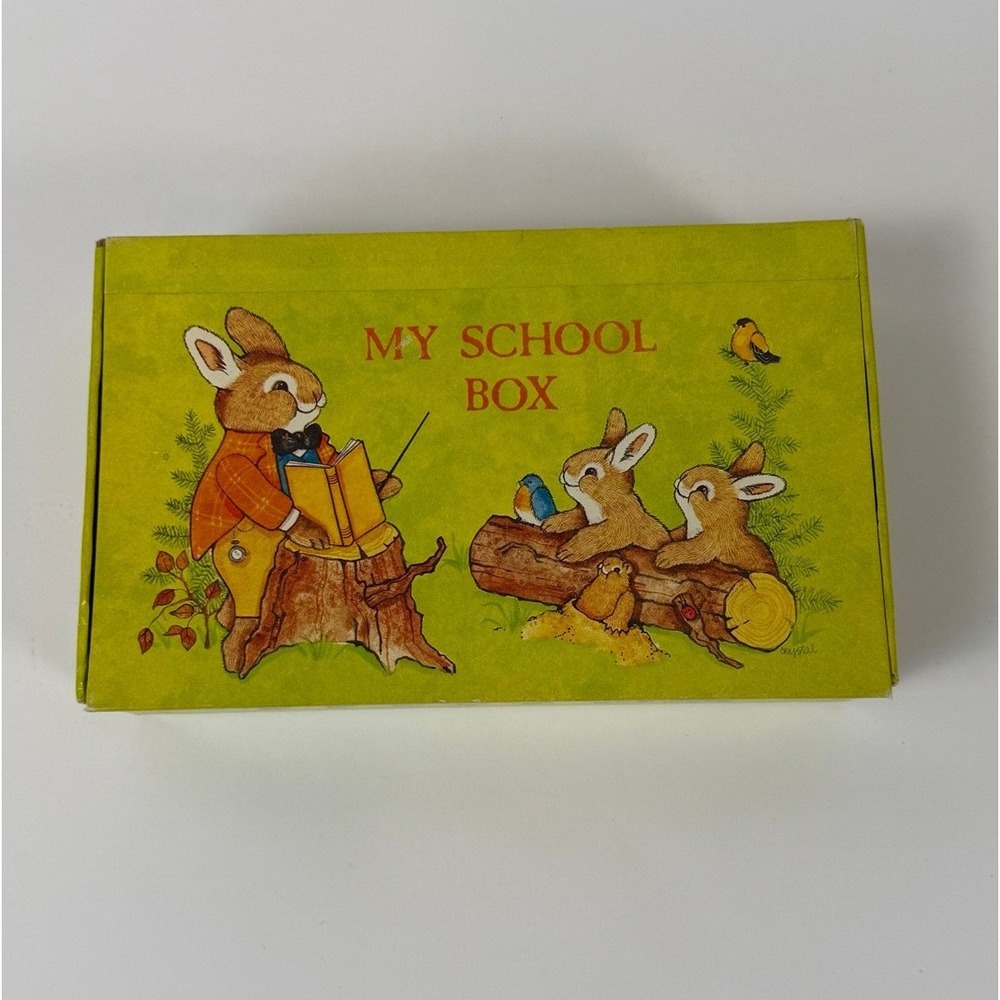 Vintage My School Box Cardboard Pencil Case -General Box Company